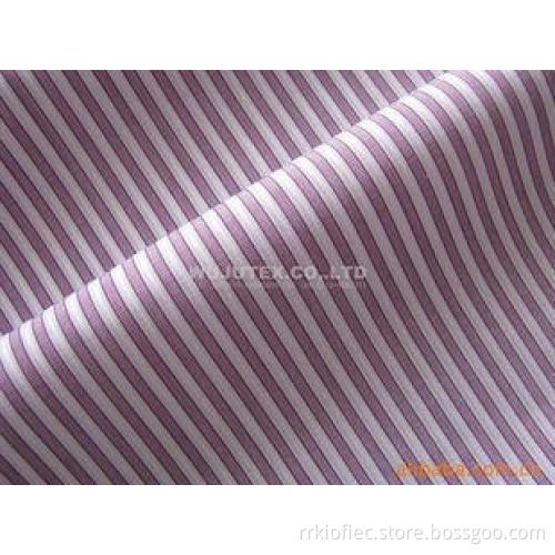 103g/sm High Count 100% Cotton Yarn Dyed , Plain Weave Stri